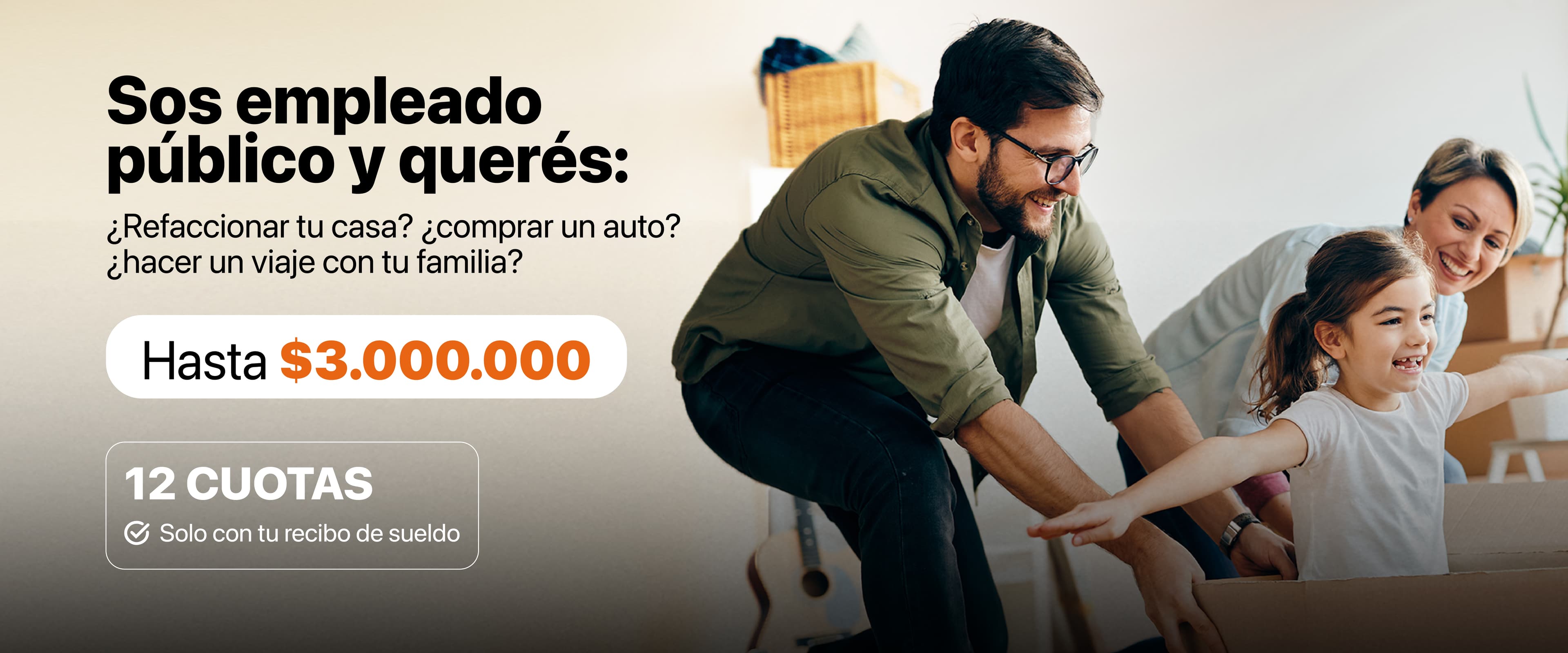 Trabajas en el Estado? Este prestamo es para vos